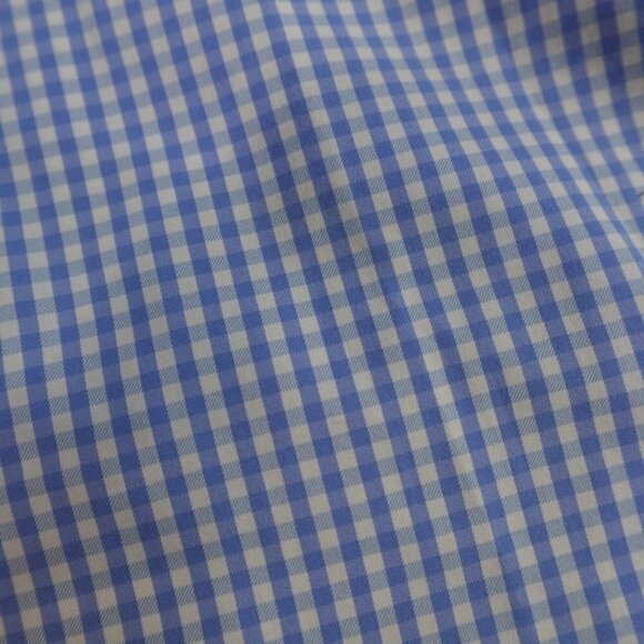 Vineyard Vines Whale Shirt L Blue Gingham Plaid Performance - Picture 2 of 8